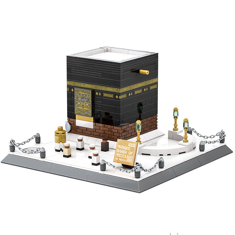Wange Assembly Dome Mosque Prophet Mosque Mecca Grand Mosque Kaaba Model Building Blocks Toy 4226 Cross-Border - image 4