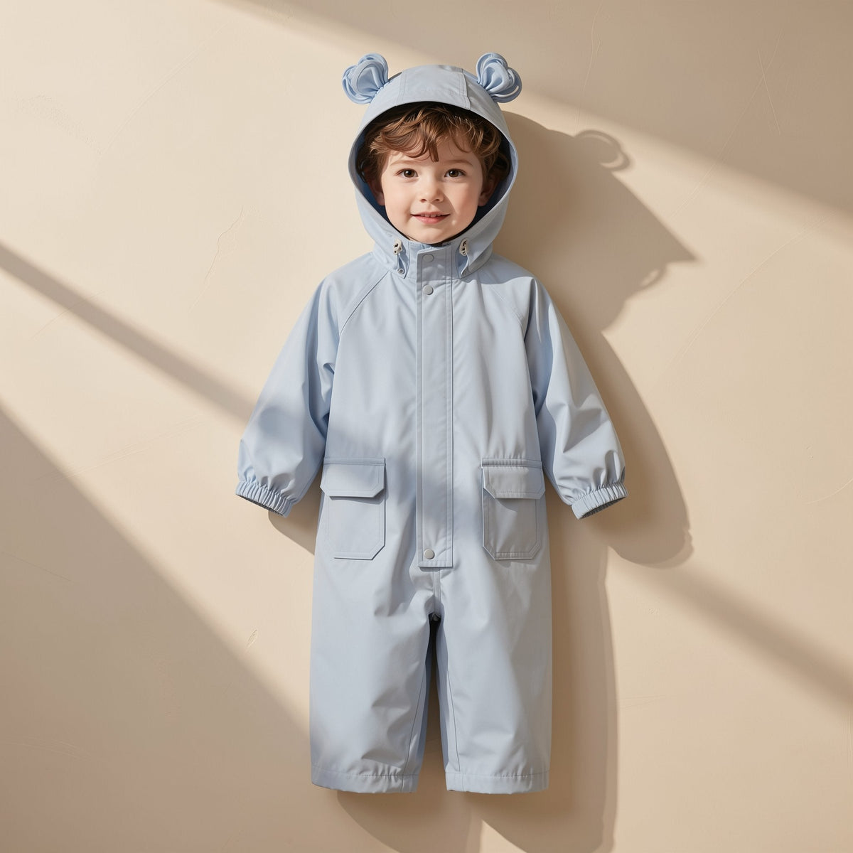 Children’s one-piece cartoon raincoat made from EVA fabric - view 2