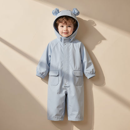 Children’s one-piece cartoon raincoat made from EVA fabric - view 2