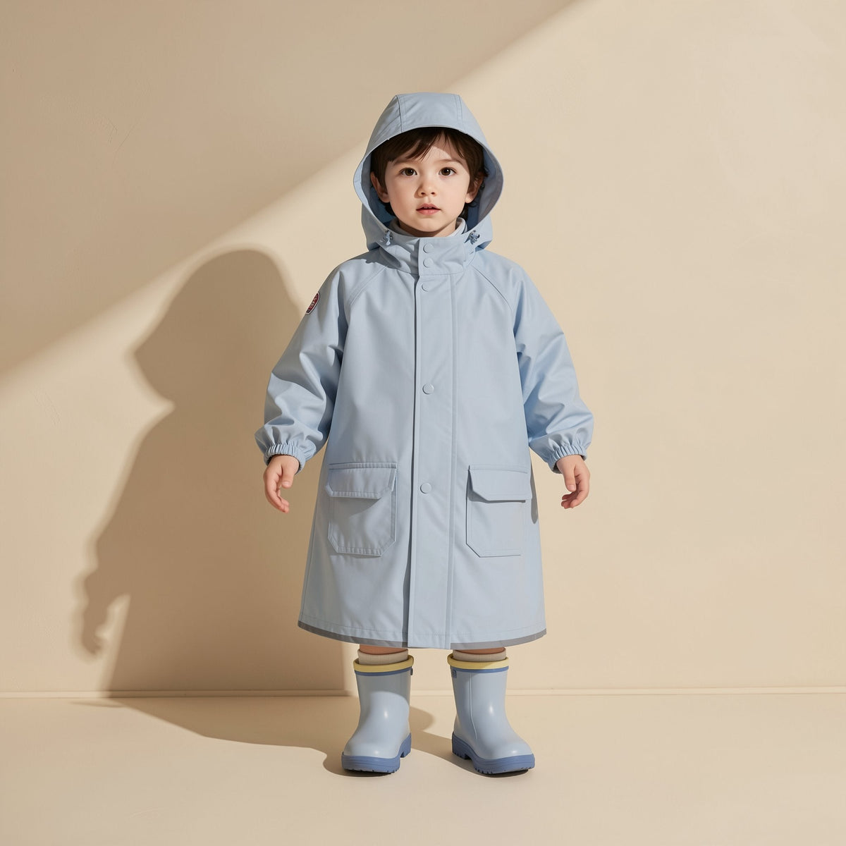 Children’s one-piece cartoon raincoat made from EVA fabric - view 3
