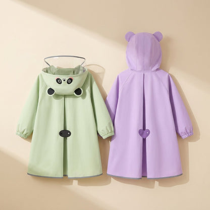 Children’s one-piece cartoon raincoat made from EVA fabric - view 4