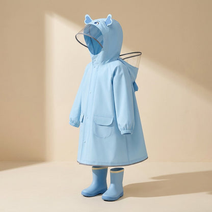Children’s one-piece cartoon raincoat made from EVA fabric - view 5