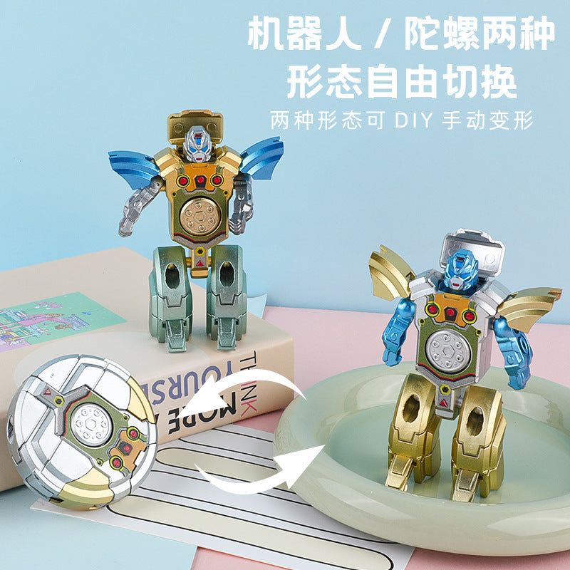 Gyro Transforming Robot Stress Relief Finger Spinner Decompression Rotating Mechanical Small Toy Wholesale for Street Vendors - image 2