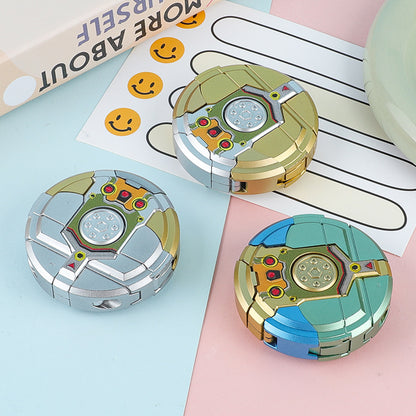 Gyro Transforming Robot Stress Relief Finger Spinner Decompression Rotating Mechanical Small Toy Wholesale for Street Vendors - image 3