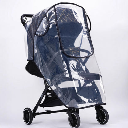 Cross-Border Stroller Rain Cover, Baby Stroller Rainproof and Windproof Cover, High View Protective Raincoat - image 2