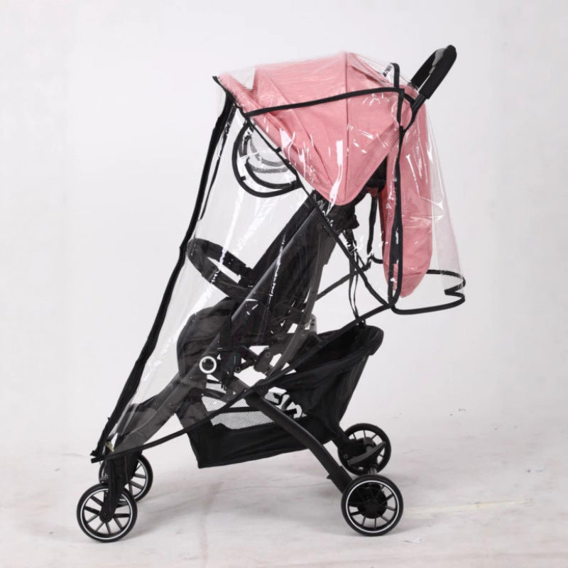 Cross-Border Stroller Rain Cover, Baby Stroller Rainproof and Windproof Cover, High View Protective Raincoat - image 3