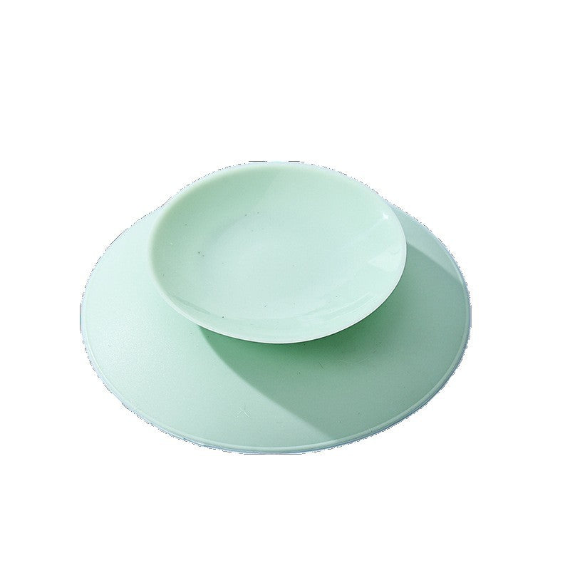 Anti-Slip Silicone Anti-Fall Suction Cup Dinner Plate Training Bowl Double-Sided Suction Cup Baby Eating Baby Suction Cup Mat Home - image 5
