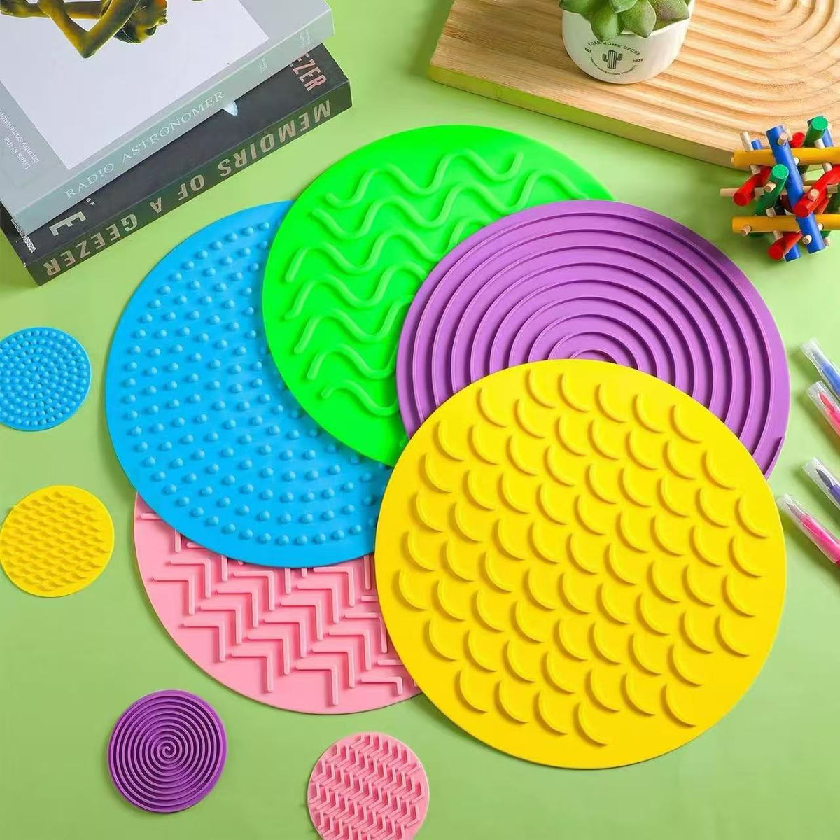 Silicone Sensory Decompression Mat, Kidsren's Sensory Integration Training Toy, Stress Relief Artifact, Wholesale, Crawling - image 2
