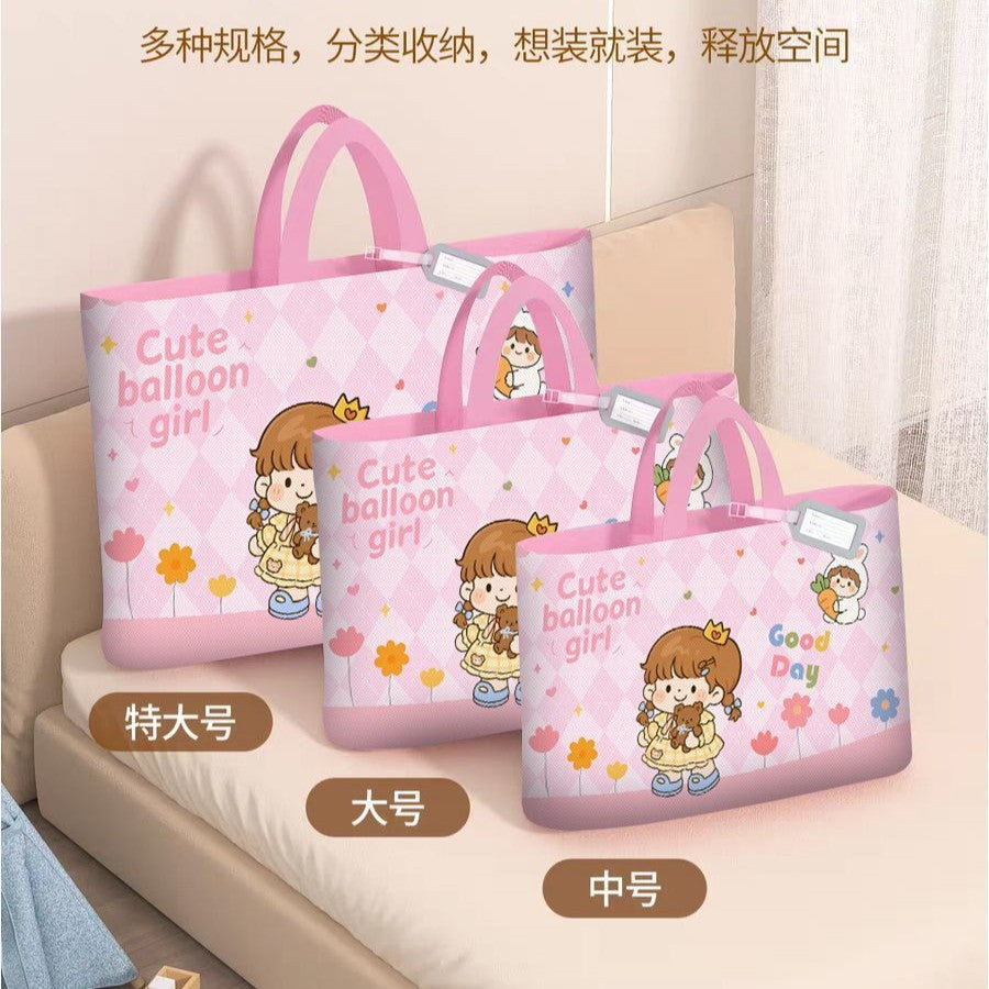 Kindergarten Quilt Storage Bag with Double Zipper for Moving into Kindergarten, Maternity Bedding, Clothing, Baby Special Luggage Bag - image 4