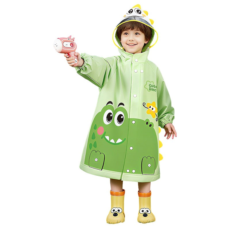 Children's Raincoat for Girls and Boys, Baby Backpack, Girls' Rainwear, Kindergarten Rain Poncho, Kids' Cartoon Raincoat - image 5