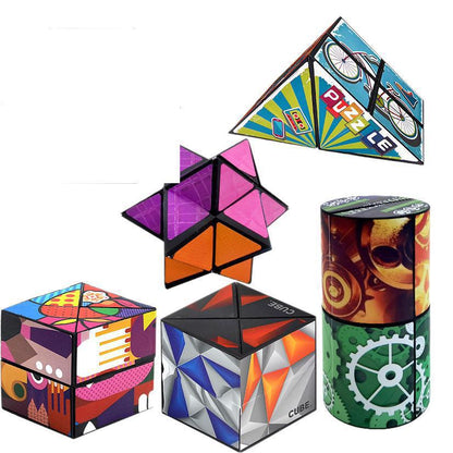 Geometric Rubik's Cube Cross-Border Variety Three-Dimensional Douyin Same Style Stress Relief Toy 3D Infinite Rubik's Cube Children's Puzzle Wholesale - image 5