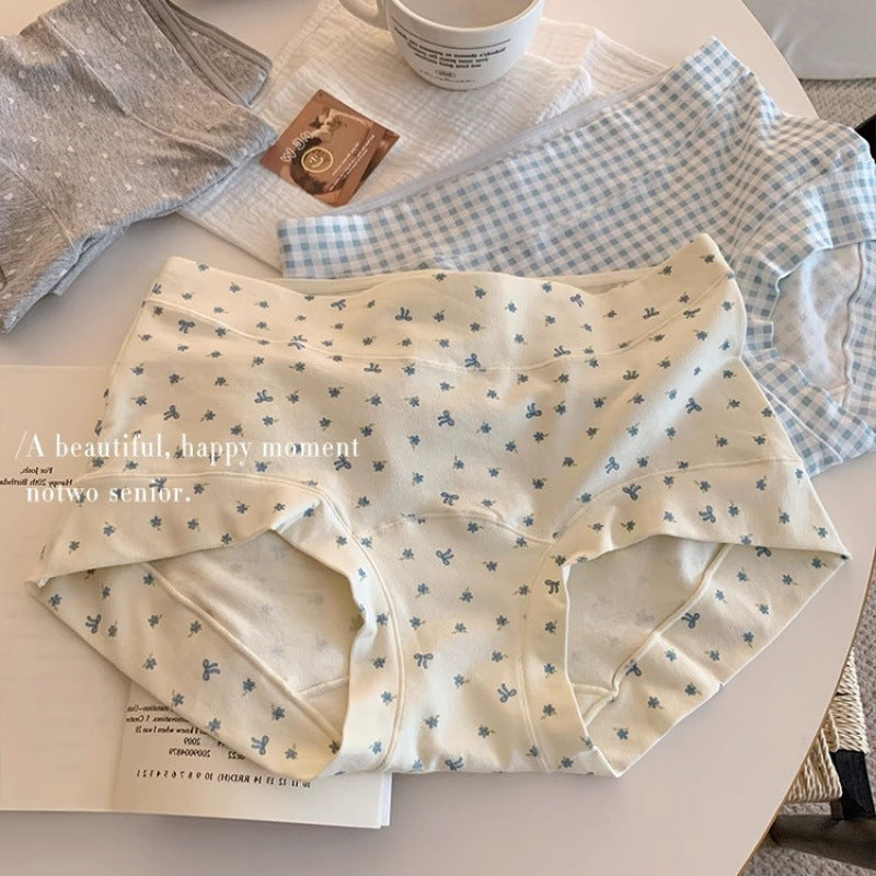 Pure Cotton Type a Baby Cotton Light Tummy Control Large Size Pure Cotton 10A Pure Cotton Women's Underwear Extended Crotch Hip-Covering Underwear - image 1