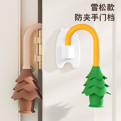 Safety Door Stopper Anti-Pinch Door Card Child Anti-Closing Device Windproof Anti-Collision Silicone Door Clip Door Blocker Door Gap Protector - image 1