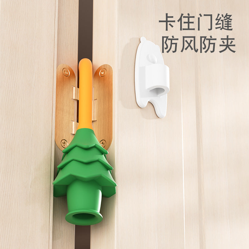 Safety Door Stopper Anti-Pinch Door Card Child Anti-Closing Device Windproof Anti-Collision Silicone Door Clip Door Blocker Door Gap Protector - image 4