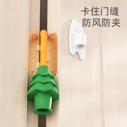 Safety Door Stopper Anti-Pinch Door Card Child Anti-Closing Device Windproof Anti-Collision Silicone Door Clip Door Blocker Door Gap Protector - image 4