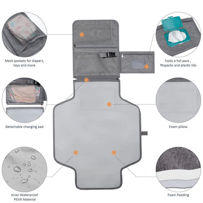 Portable Travel Diaper Changing Pad Home Waterproof Changing Mat Foldable Washable Baby Changing Leak Proof - image 4