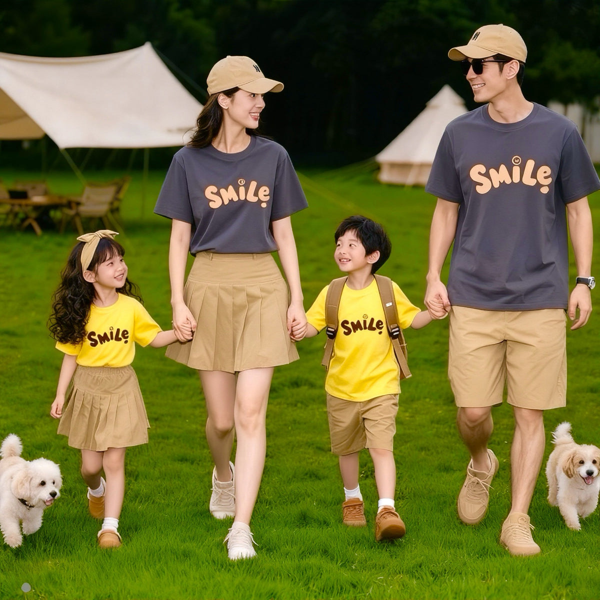 Trendy Street Style 2025 Summer Parent-Child Outfits High-End Mother-Son Mother-Daughter Baby Family Set Short Sleeve for Three or Four Members - image 3