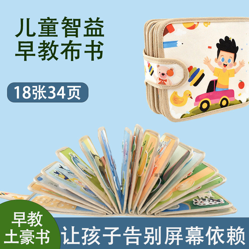 Felt Kidsren's Educational Tear-Off Book, Infant and Toddler Early Education Cognitive Enlightenment Toys, Factory Direct Supply Washable Cloth Book - image 1