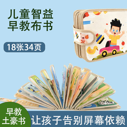 Felt Kidsren's Educational Tear-Off Book, Infant and Toddler Early Education Cognitive Enlightenment Toys, Factory Direct Supply Washable Cloth Book - image 1