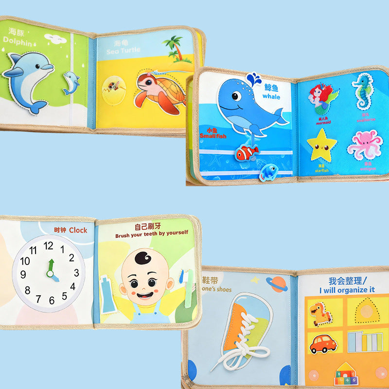 Felt Kidsren's Educational Tear-Off Book, Infant and Toddler Early Education Cognitive Enlightenment Toys, Factory Direct Supply Washable Cloth Book - image 3