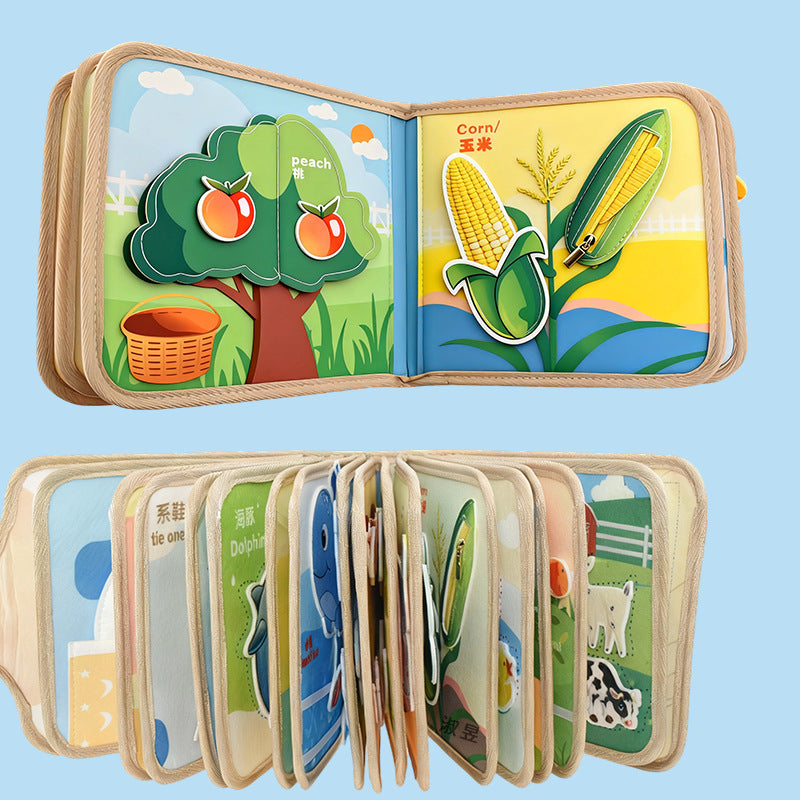 Felt Kidsren's Educational Tear-Off Book, Infant and Toddler Early Education Cognitive Enlightenment Toys, Factory Direct Supply Washable Cloth Book - image 4