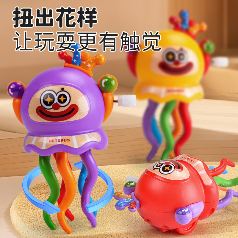 Tiktok Trending Wind-Up Dancing Clownfish Octopus Twisty Cartoon Fun Creative Stress-Relief Toy Manufacturer Wholesale - image 1