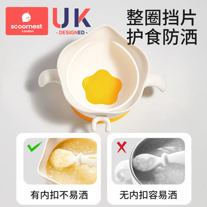 Kechao Baby Food Bowl, Special Rice Bowl and Plate for Infants, Suction Cup, Silicone Egg Bowl, Children's Tableware - image 3