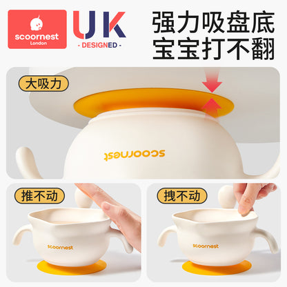 Kechao Baby Food Bowl, Special Rice Bowl and Plate for Infants, Suction Cup, Silicone Egg Bowl, Children's Tableware - image 5