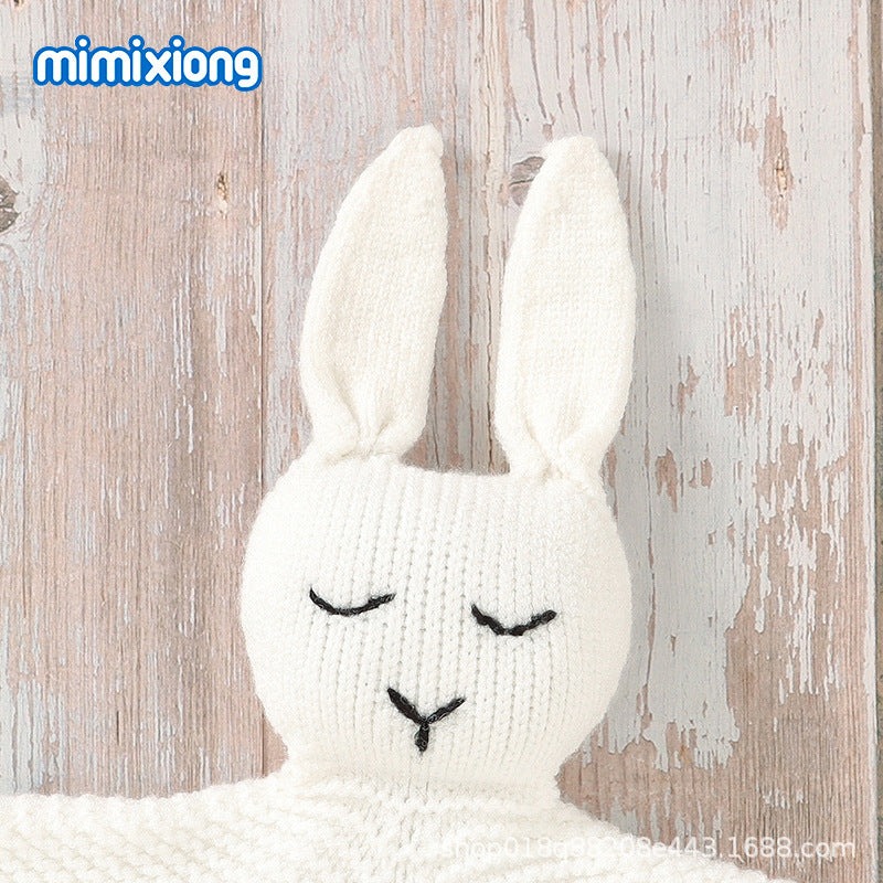 Hot Selling New Baby Cute Rabbit Shape Hollow Baby Comfort Towel - image 3