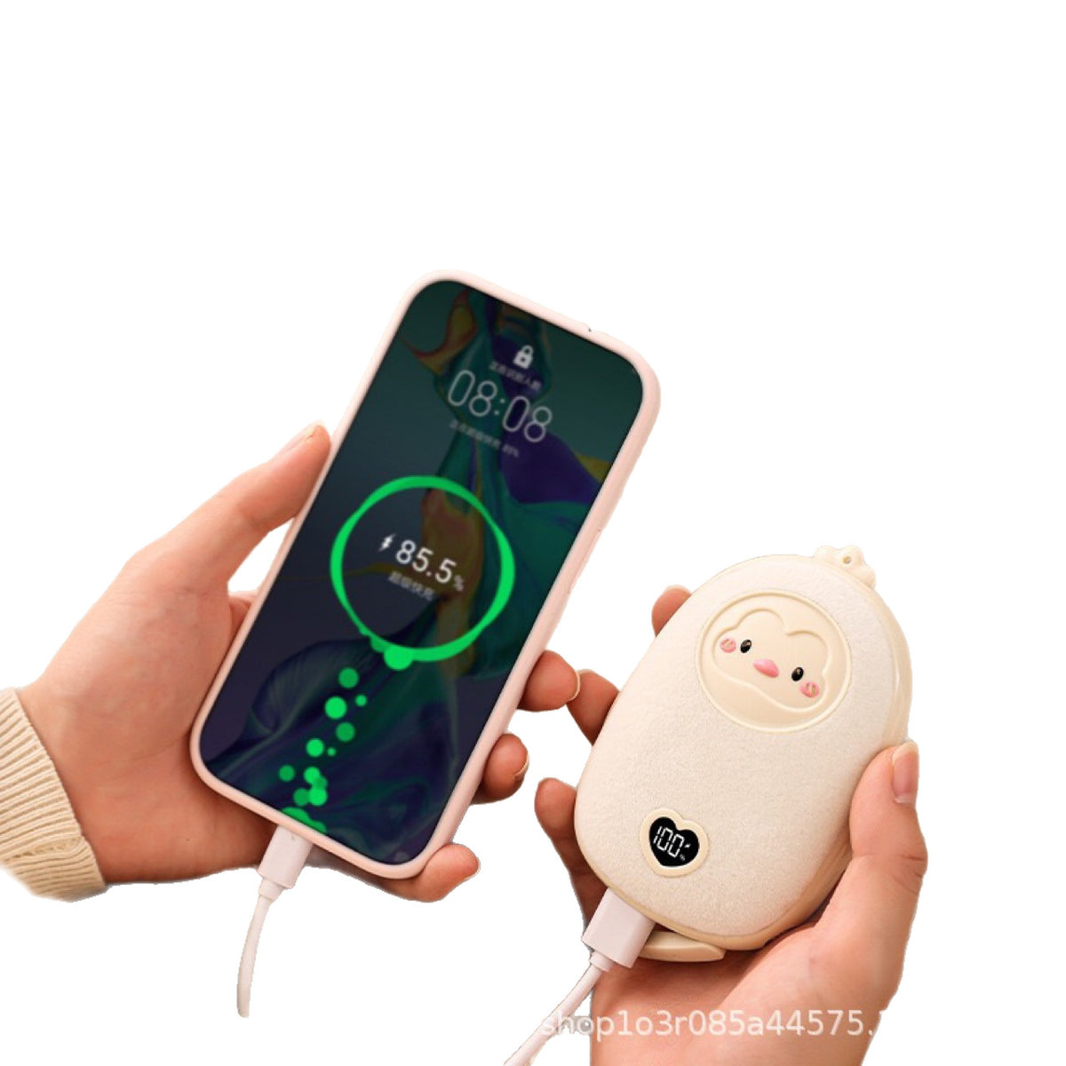 New Hand Warmer Mobile Charger Two-In-One Girl's Baby Warmer Birthday Portable Baby Warmer Portable Winter Mini - image 5