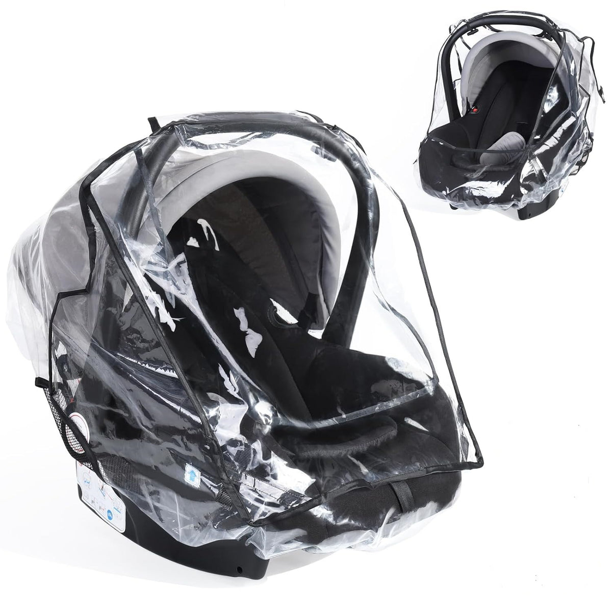 New Style Basket Rain Cover Manufacturer Direct Sales Baby Stroller Rain Cover Basket Raincoat Wholesale Windproof Dustproof Odorless Rain Cover - image 1
