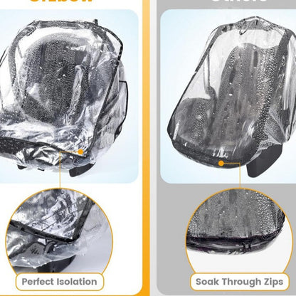 New Style Basket Rain Cover Manufacturer Direct Sales Baby Stroller Rain Cover Basket Raincoat Wholesale Windproof Dustproof Odorless Rain Cover - image 2
