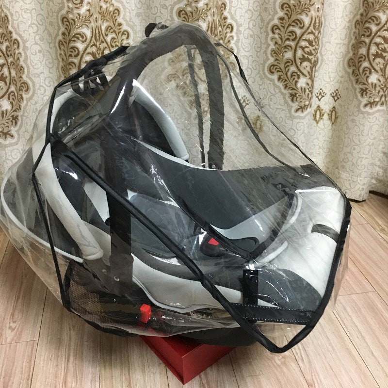 New Style Basket Rain Cover Manufacturer Direct Sales Baby Stroller Rain Cover Basket Raincoat Wholesale Windproof Dustproof Odorless Rain Cover - image 4