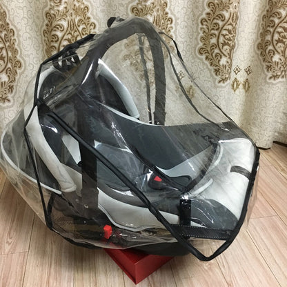 New Style Basket Rain Cover Manufacturer Direct Sales Baby Stroller Rain Cover Basket Raincoat Wholesale Windproof Dustproof Odorless Rain Cover - image 4