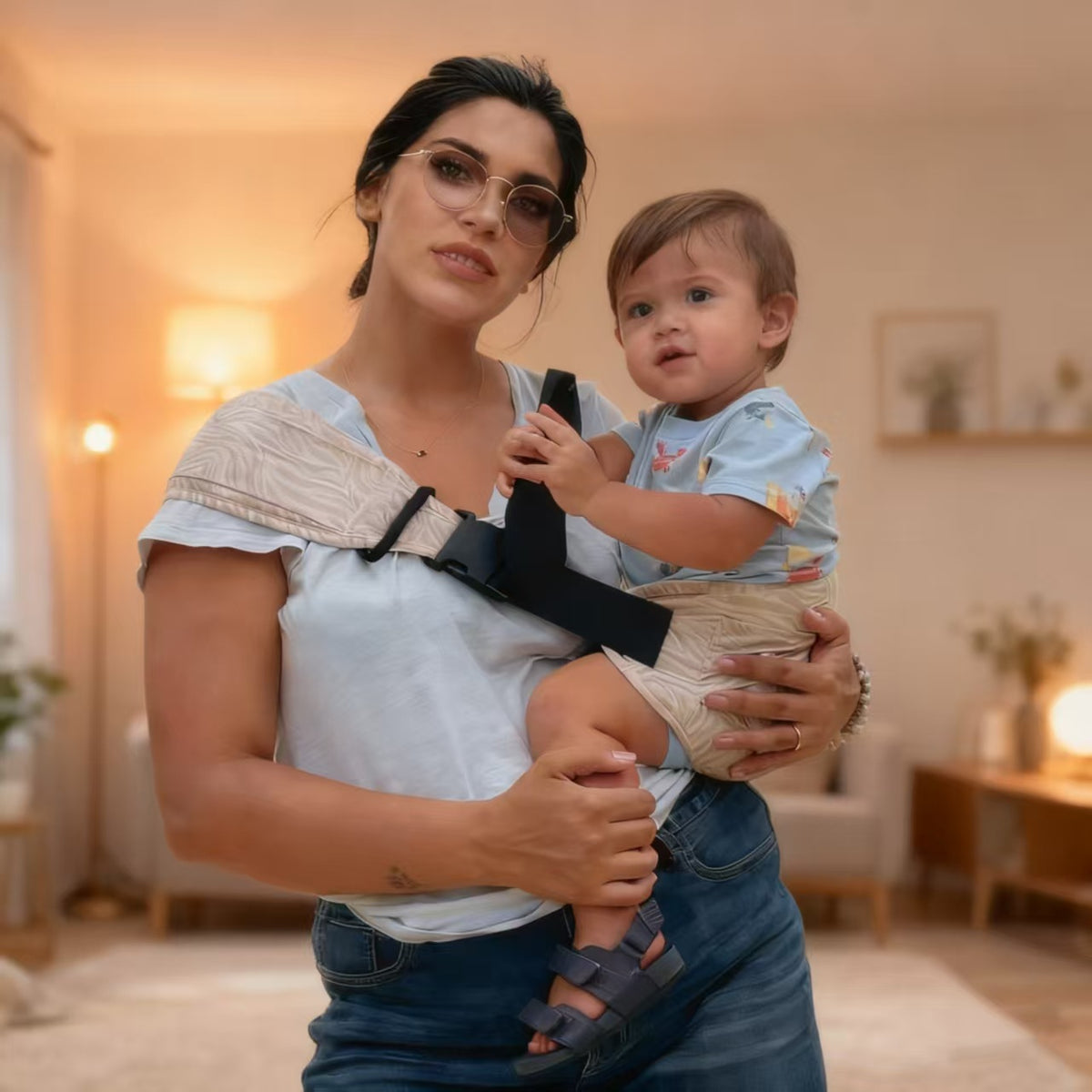Cross-Border New Baby Carrier, Front-Facing Sling, Hands-Free Baby Holding Tool, Baby Travel Carrier with Waist Support - image 1
