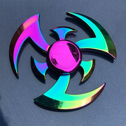 New Alloy Fingertip Spinner Decompression Toy Hand Spinner Finger Spinner Factory Wholesale Street Stall Toys - image 2