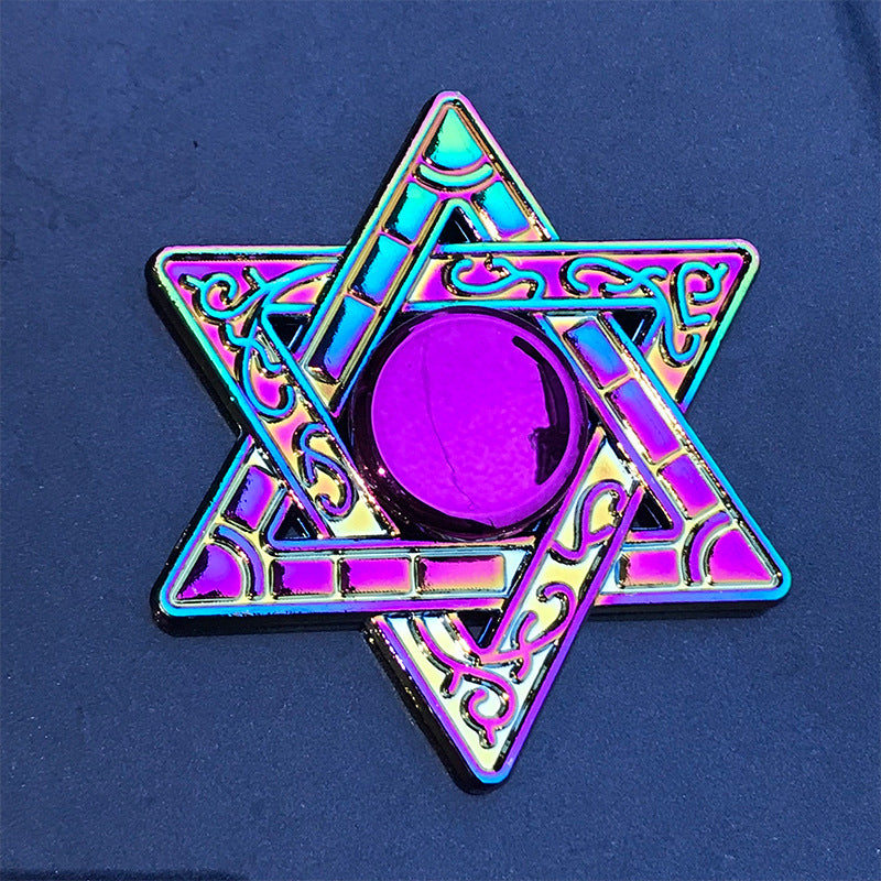 New Alloy Fingertip Spinner Decompression Toy Hand Spinner Finger Spinner Factory Wholesale Street Stall Toys - image 4