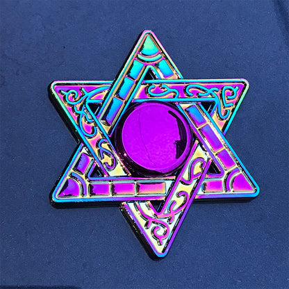 New Alloy Fingertip Spinner Decompression Toy Hand Spinner Finger Spinner Factory Wholesale Street Stall Toys - image 4