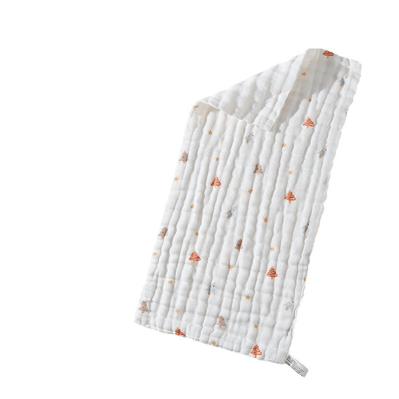 Soft Towel Face Towel Six-Layer Pure Cotton Gauze Newborn Baby Square Towel Gauze Saliva Towel Kindergarten Small Towel - image 5