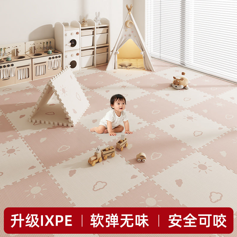Ixpe Baby Crawling Mat for Home Use, Anti-Fall, Odorless, Thick Foam, Mother and Baby Interlocking Floor Mat - image 1