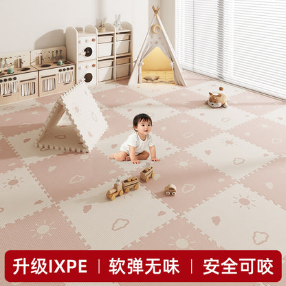Ixpe Baby Crawling Mat for Home Use, Anti-Fall, Odorless, Thick Foam, Mother and Baby Interlocking Floor Mat - image 1
