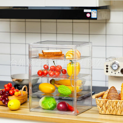 Bread Storage Box, Transparent Acrylic Display Stand, Snack and Dessert Display Cabinet, Cake Box, Blind Box, Baby Bottle Display Box - image 4