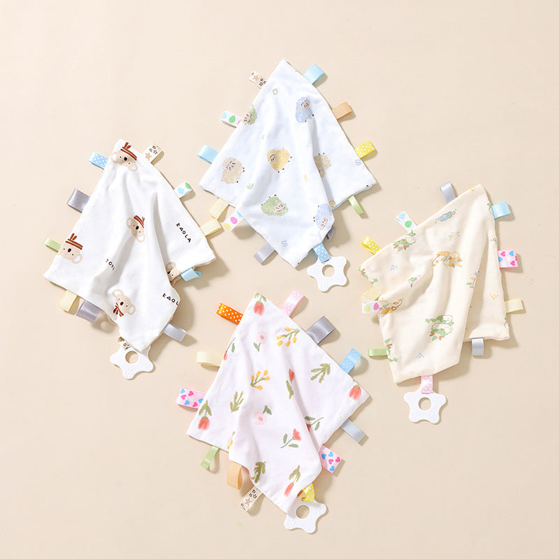 Baby Soothing Doll Sleep Tag Toy Sleeping Artifact Newborn Baby Newborn Teether Beanie Soothing Towel - image 1