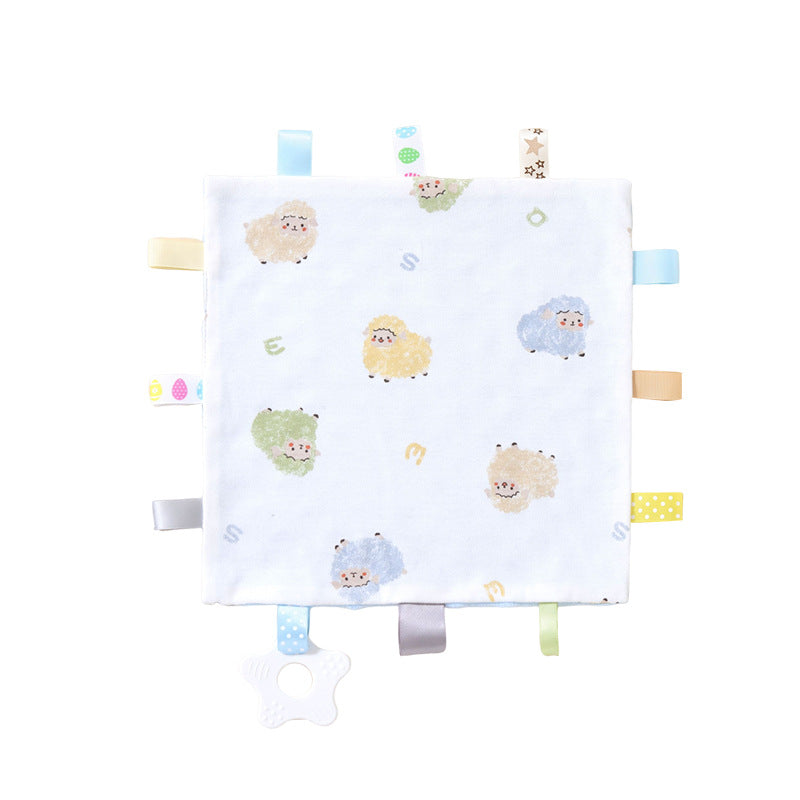 Baby Soothing Doll Sleep Tag Toy Sleeping Artifact Newborn Baby Newborn Teether Beanie Soothing Towel - image 5