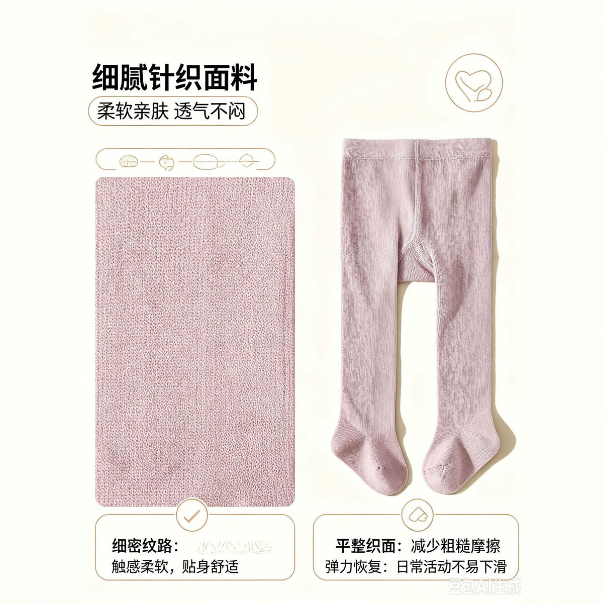 Single-Needle Polyester Cotton Flat Baby Leggings Cross-Border Solid Color Children's Pantyhose Spanish Style Cute Baby Socks - image 3