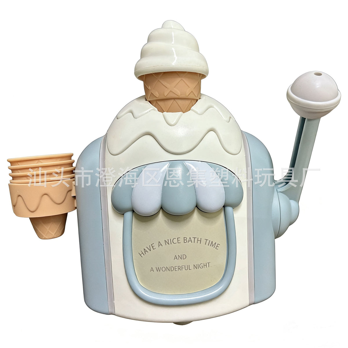 Cross-Border Children's Manual Bubble Maker, Pretend Ice Cream Machine, Bathroom Baby Bath Play Water Toy - image 1