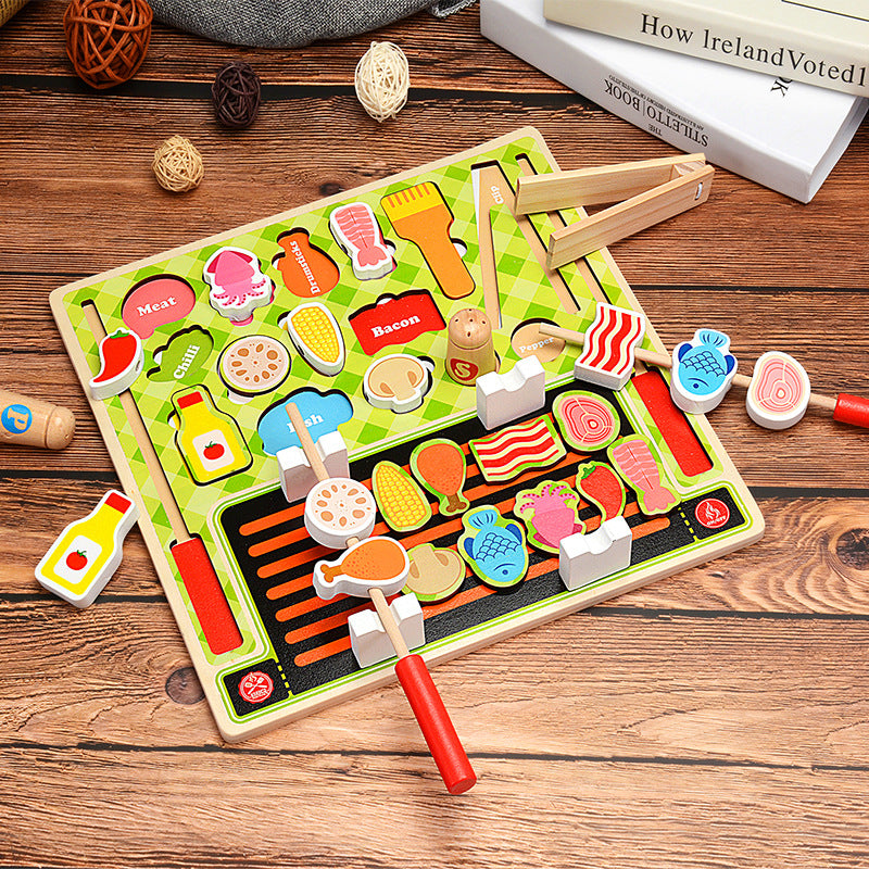Simulated Cooking Play House Toys Geometric Shape Matching Game Puzzle Early Education Kindergarten Baby Fine Movements - image 2