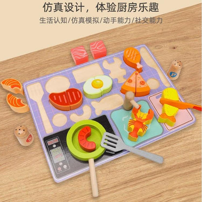 Simulated Cooking Play House Toys Geometric Shape Matching Game Puzzle Early Education Kindergarten Baby Fine Movements - image 4