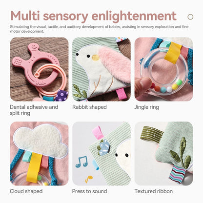Cross-Border New Model Abebe Baby Toy Animal Comfort Towel, Portable and Hangable, Soft Baby Sleeping Companion Comfort Towel - image 2