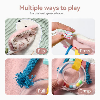 Cross-Border New Model Abebe Baby Toy Animal Comfort Towel, Portable and Hangable, Soft Baby Sleeping Companion Comfort Towel - image 3